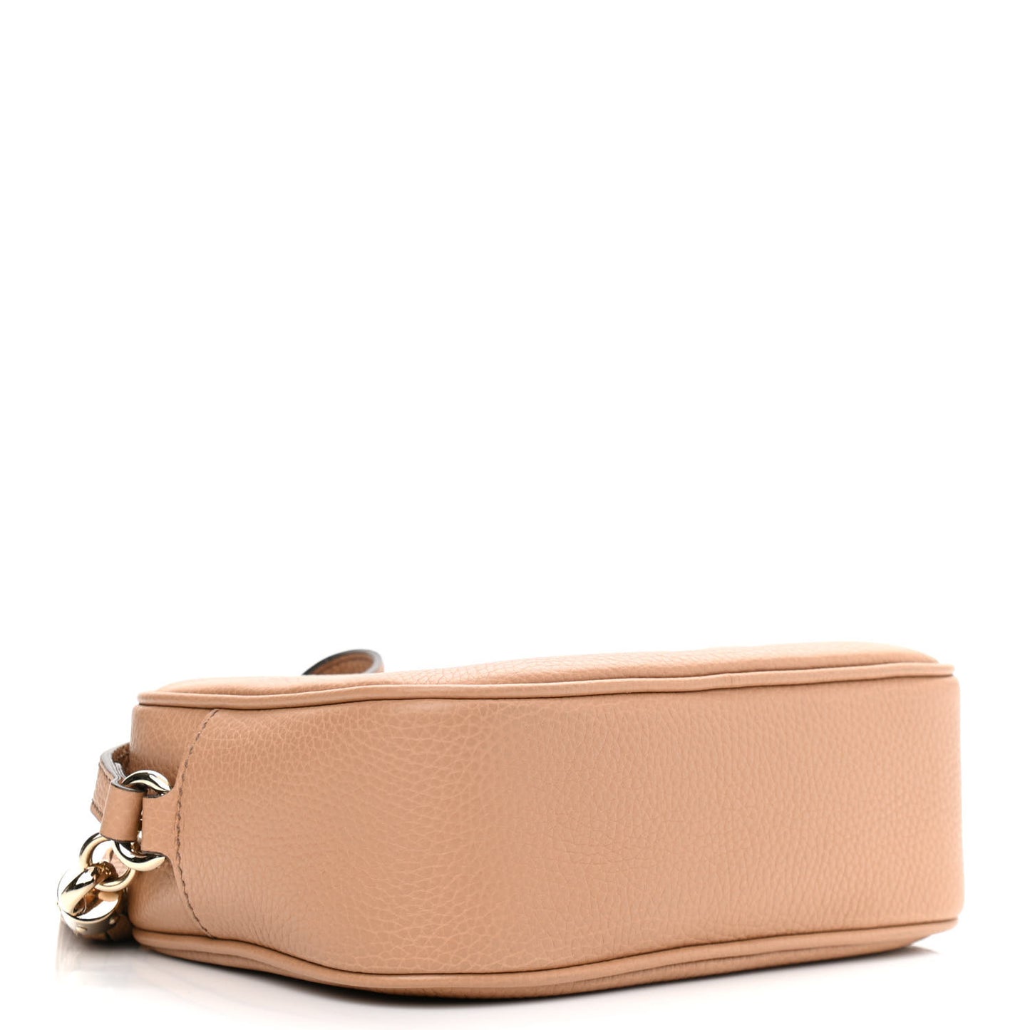 Pebbled Calfskin Small Soho Disco Bag Camelia