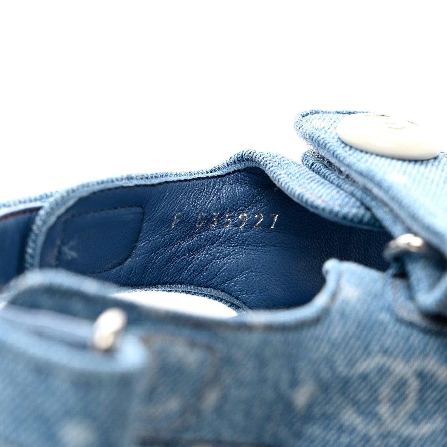Denim CC Dad Sandals 40 Light Blue