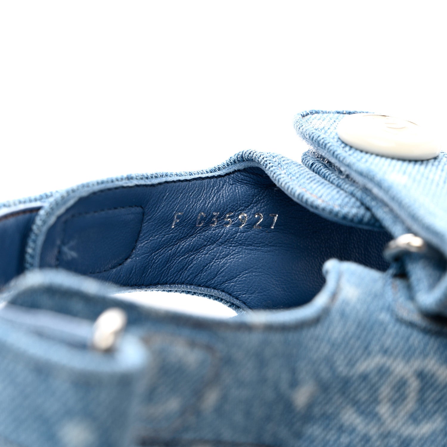 Chanel Denim CC Dad Sandals 40 Light Blue 8 of 8