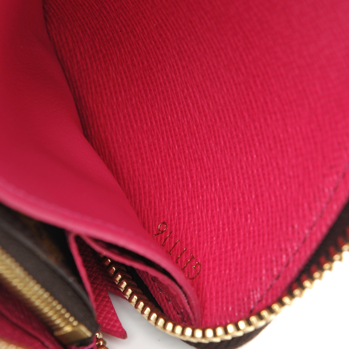 Monogram Clemence Wallet Hot Pink