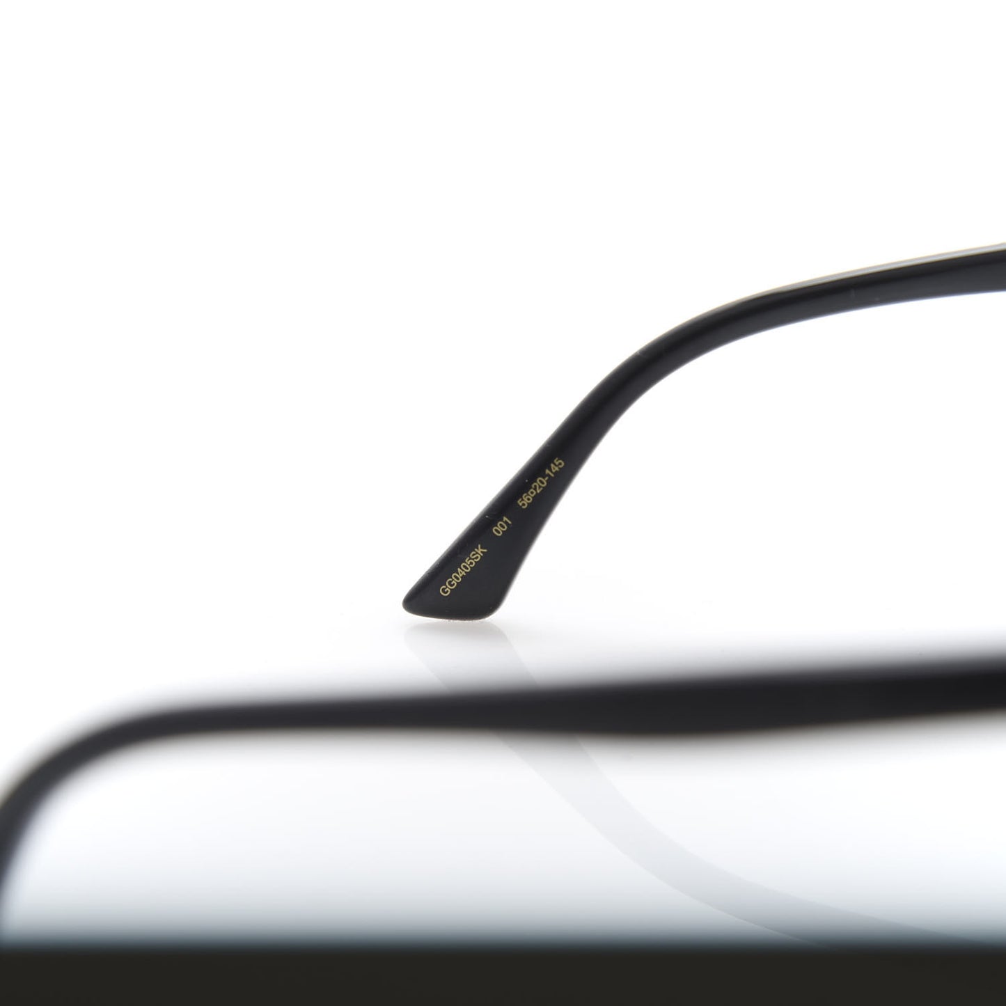 Acetate Round Eye Sunglasses GG0405SK Black