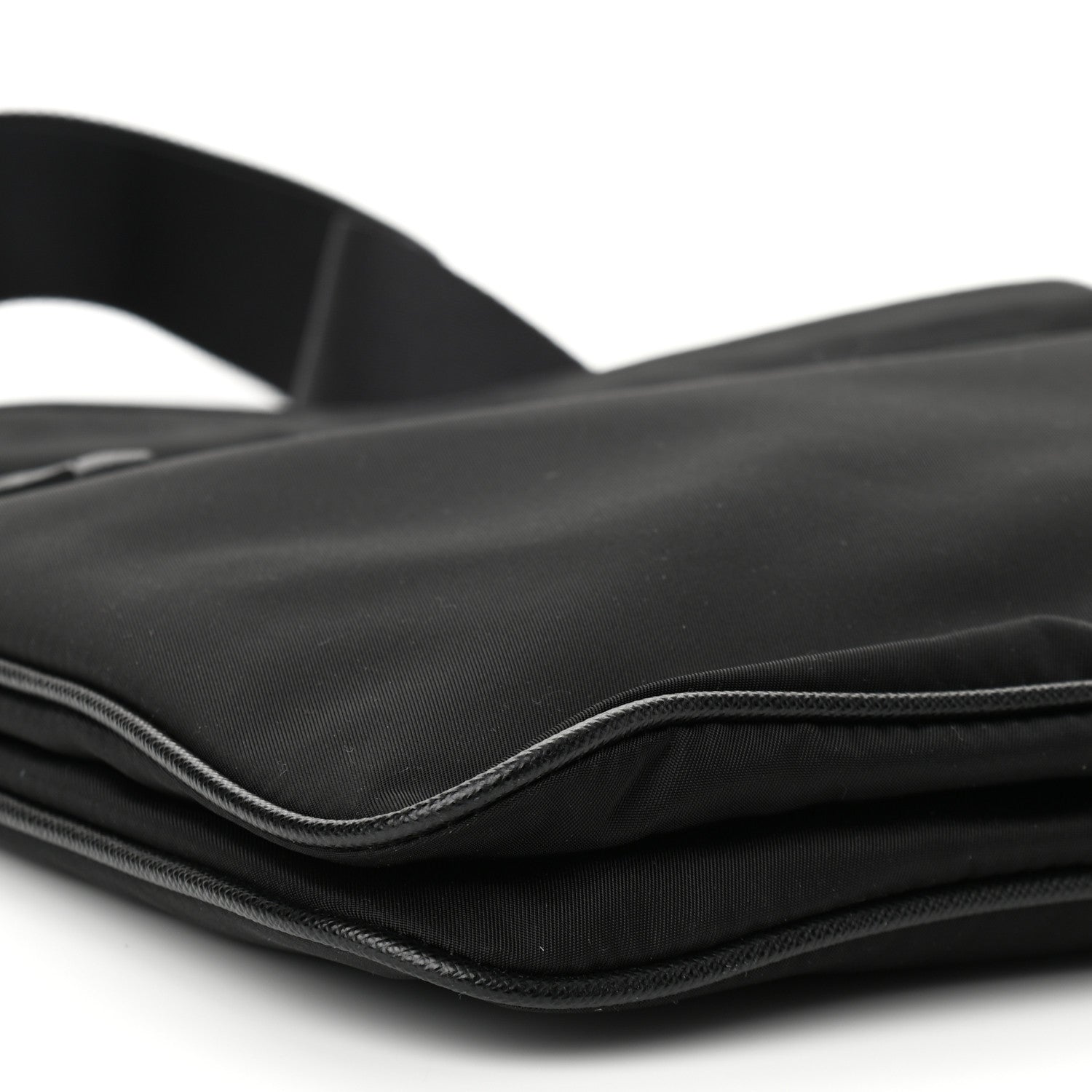 Prada Tessuto Nylon Messenger Bag Black 7 of 8