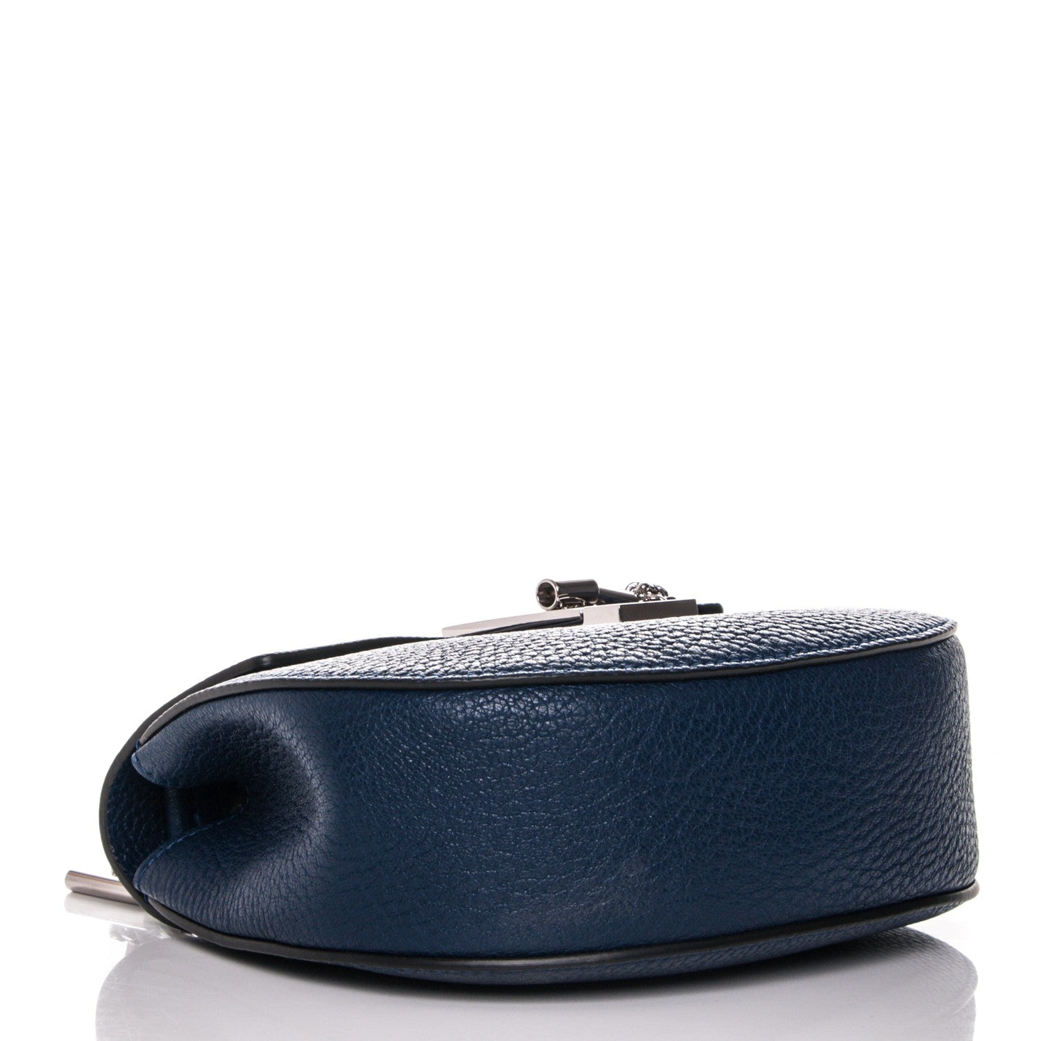 Chloe Grained Lambskin Mini Drew Shoulder Bag Royal Navy 4 of 7