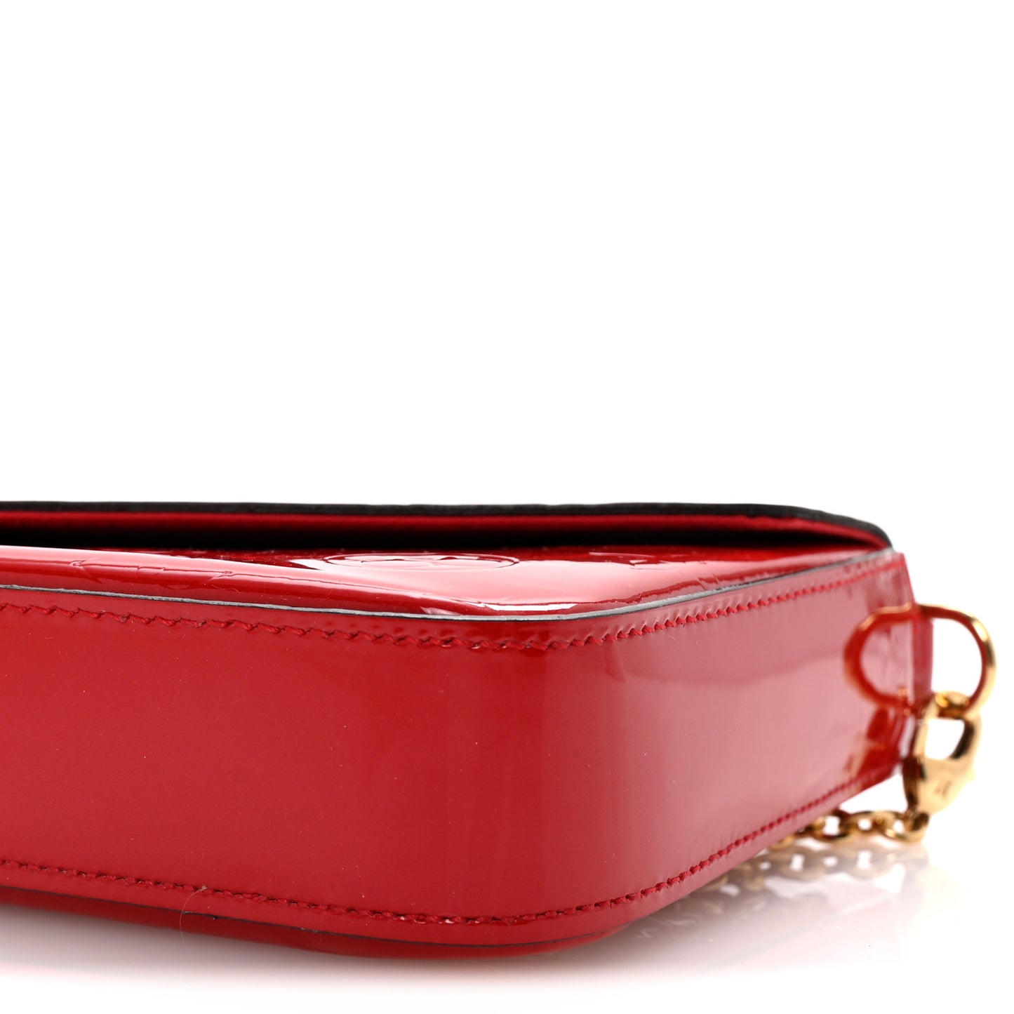 Vernis Felicie Pochette Chain Wallet Cherry