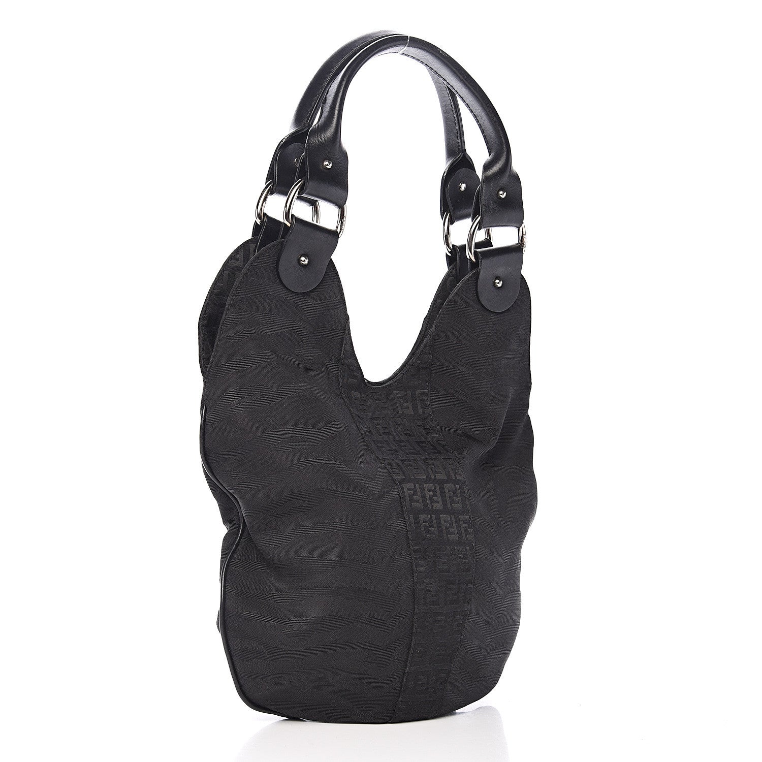 Fendi Zucchino Hobo Black 2 of 13
