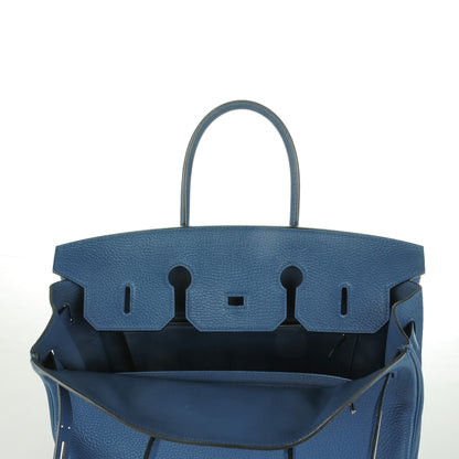Hermes Taurillon Clemence Birkin 35 Bleu Thalassa 23 of 27