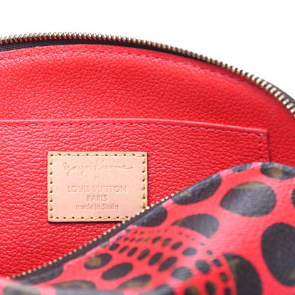 Louis Vuitton Monogram Kusama Pumpkin Dots Cosmetic Pouch Red 6 of 8