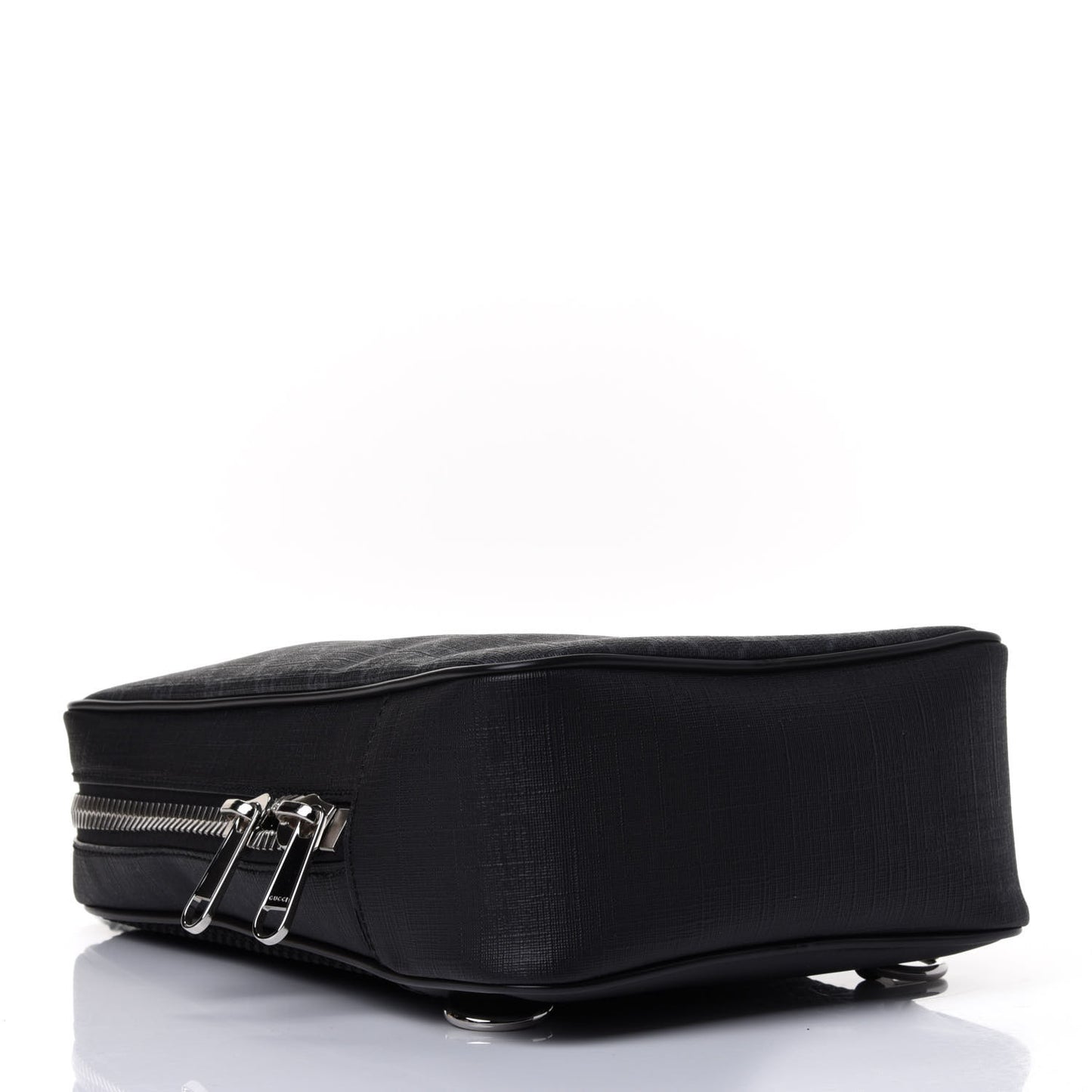 GG Supreme Monogram Web Belt Bag Black Grey