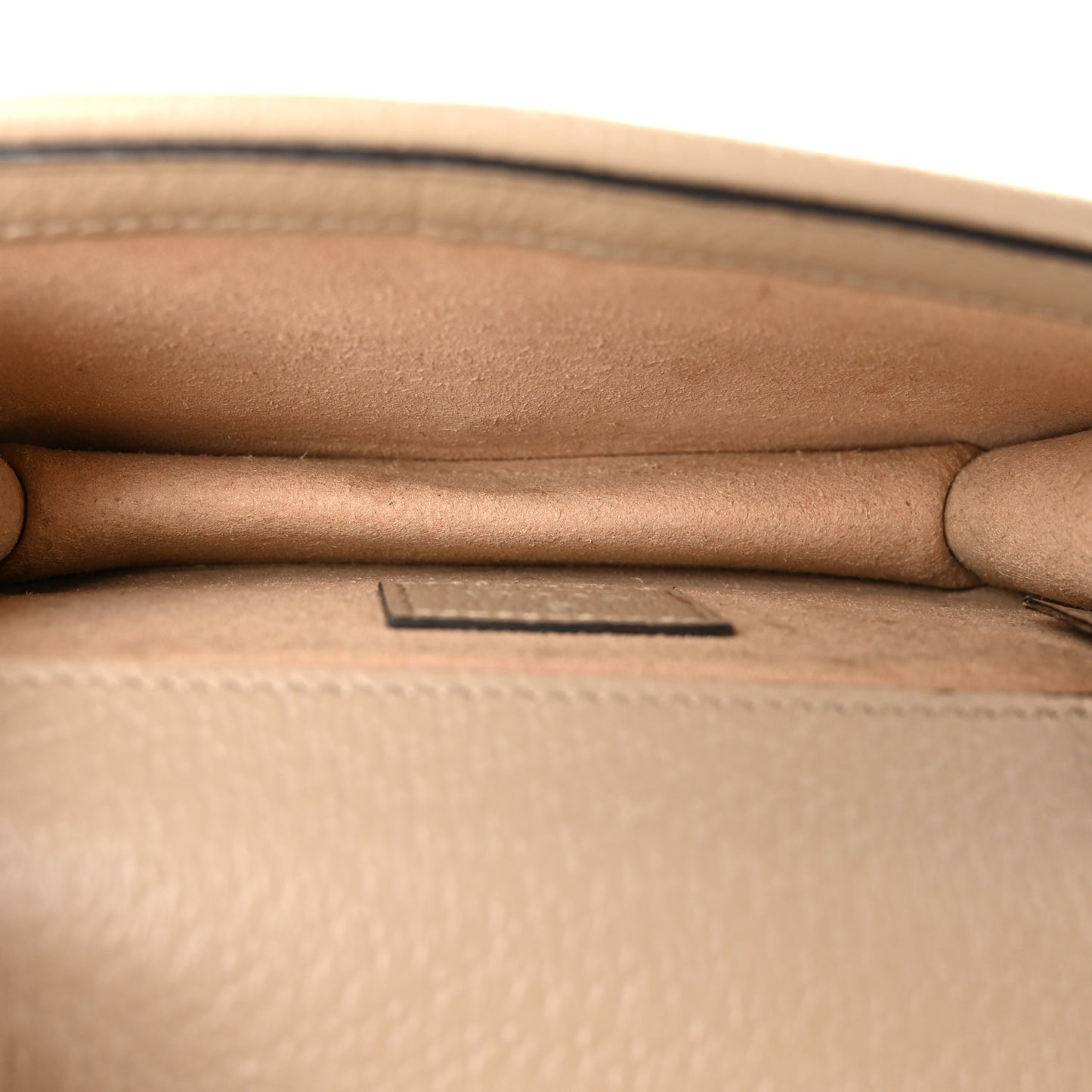 GG Supreme Monogram Textured Dollar Calfskin Super Mini Dionysus Shoulder Bag Beige Mystic White Oatmeal