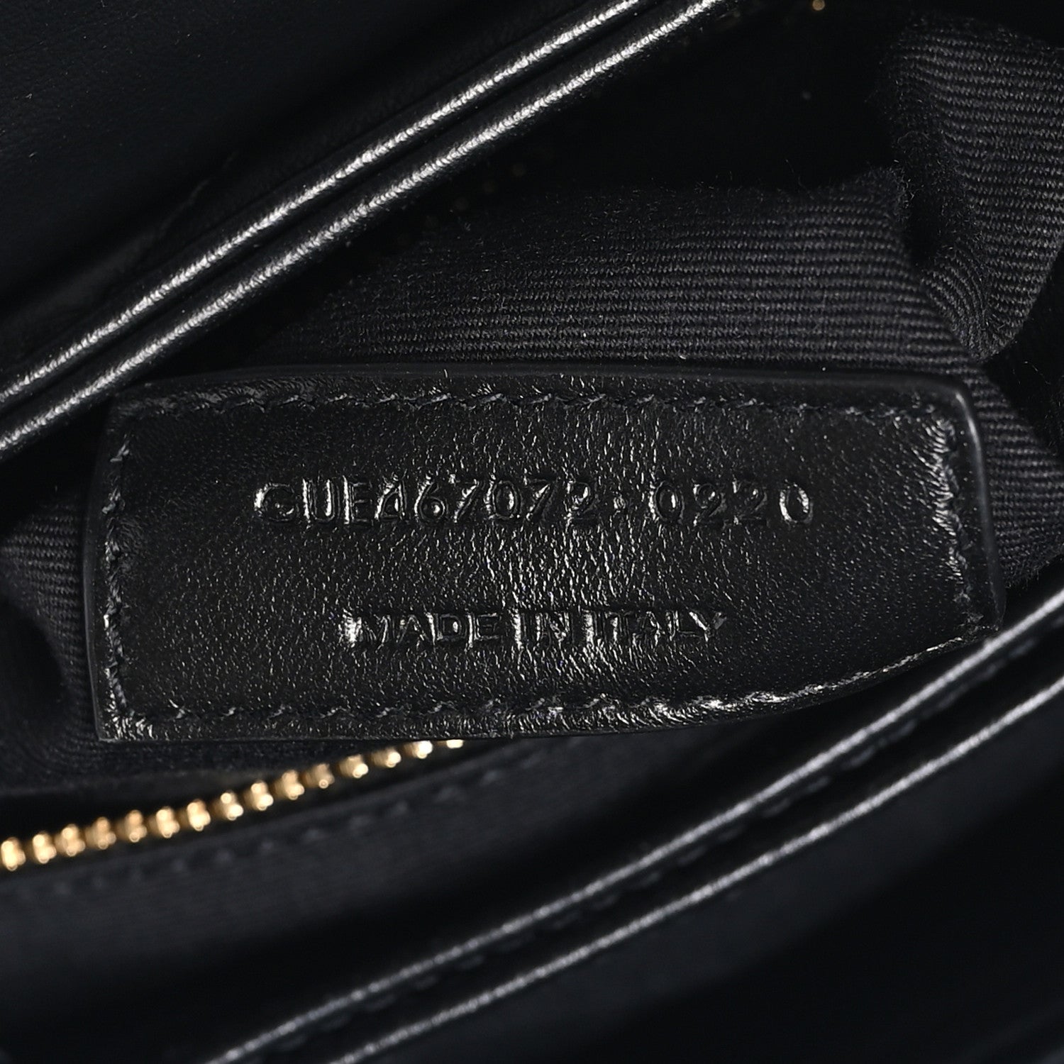 Saint Laurent Calfskin Y Quilted Monogram Toy Loulou Crossbody Bag Black 4 of 10