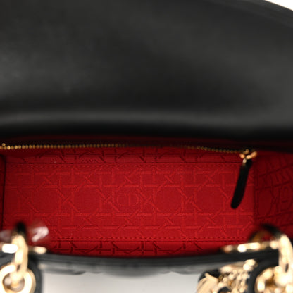 Christian Dior Lambskin Cannage Small My ABCDior Lady Dior Black 8 of 10