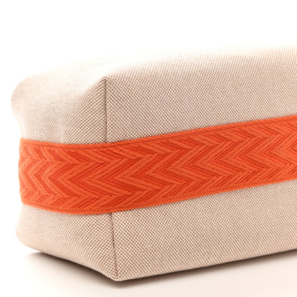 Hermes Canvas Small Bride-A-Brac Pouch Natural Orange 8 of 9
