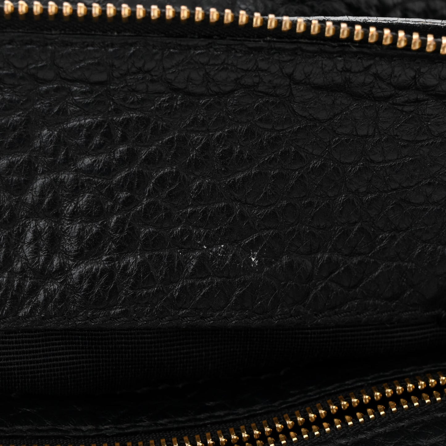 Signature Grain Calfskin Check Embossed Small Chichester Crossbody Clutch Bag Black