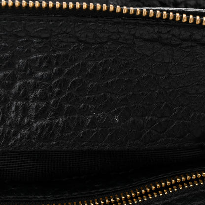 Burberry Signature Grain Calfskin Check Embossed Small Chichester Crossbody Clutch Bag Black 12 of 14