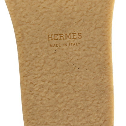 Hermes Calfskin Beechwood Earth Mules 39 Marron Glaise 7 of 10