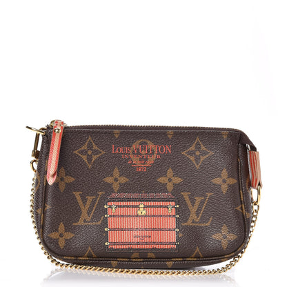 Louis Vuitton Monogram Trunks and Locks Mini Pochette Accessories 1 of 8