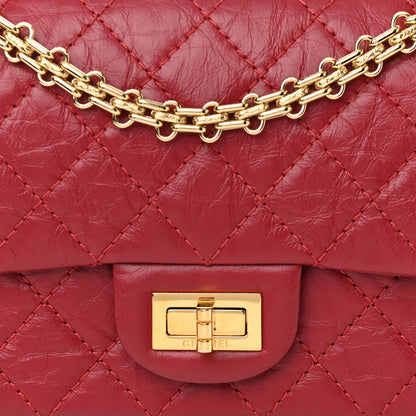 Chanel Aged Calfskin Quilted 2.55 Reissue Mini Flap Red 8 of 10