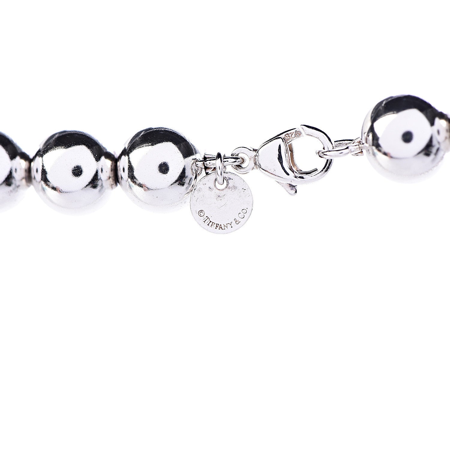Tiffany Sterling Silver 10mm HardWear Ball Necklace 5 of 5
