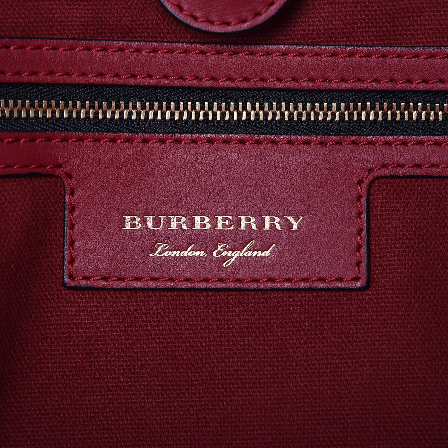 Burberry Horseferry Check Small Canterbury Tote Honey Parade Red 6 of 11