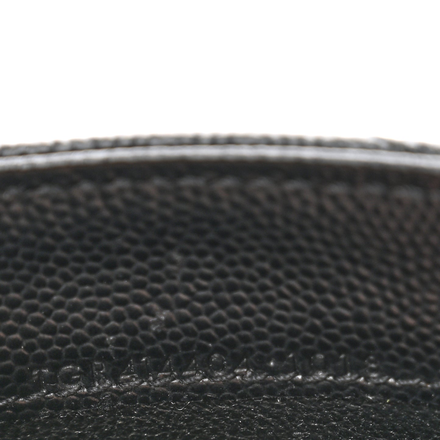 Grain De Poudre Matelasse Chevron Small Monogram Envelope Wallet Black