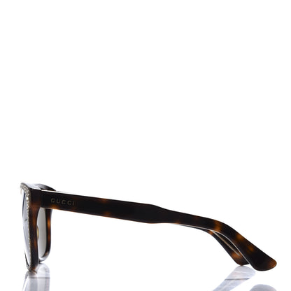 Gucci Rhinestone Acetate Square Sunglasses GG0047S Tortoise 3 of 8