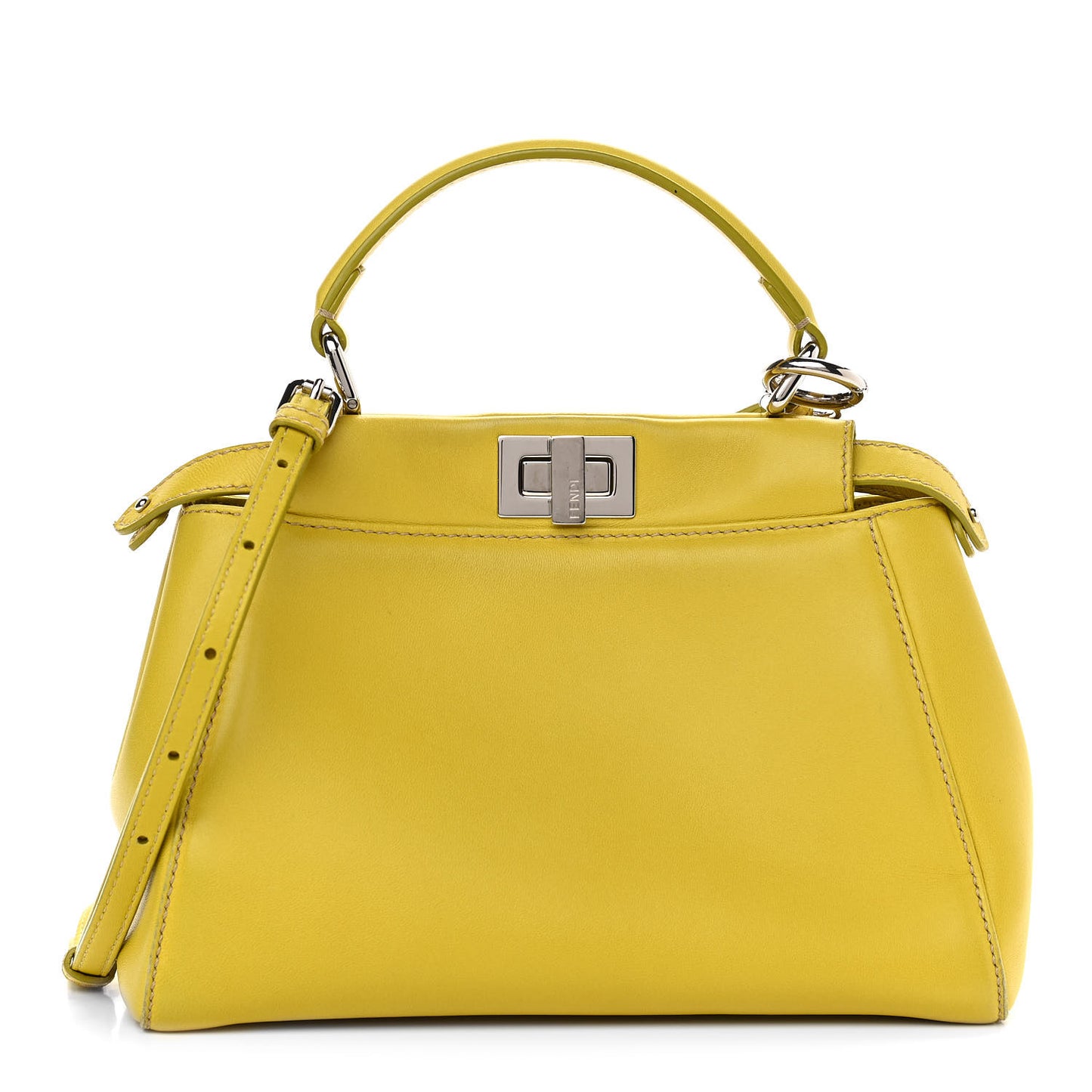 Nappa Mini Peekaboo Iconic Satchel Lime