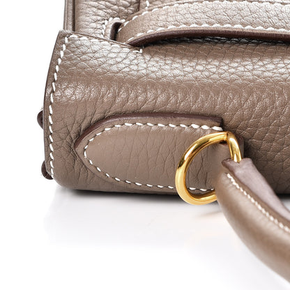 Hermes Taurillon Clemence Kelly Retourne 28 Etoupe 34 of 37