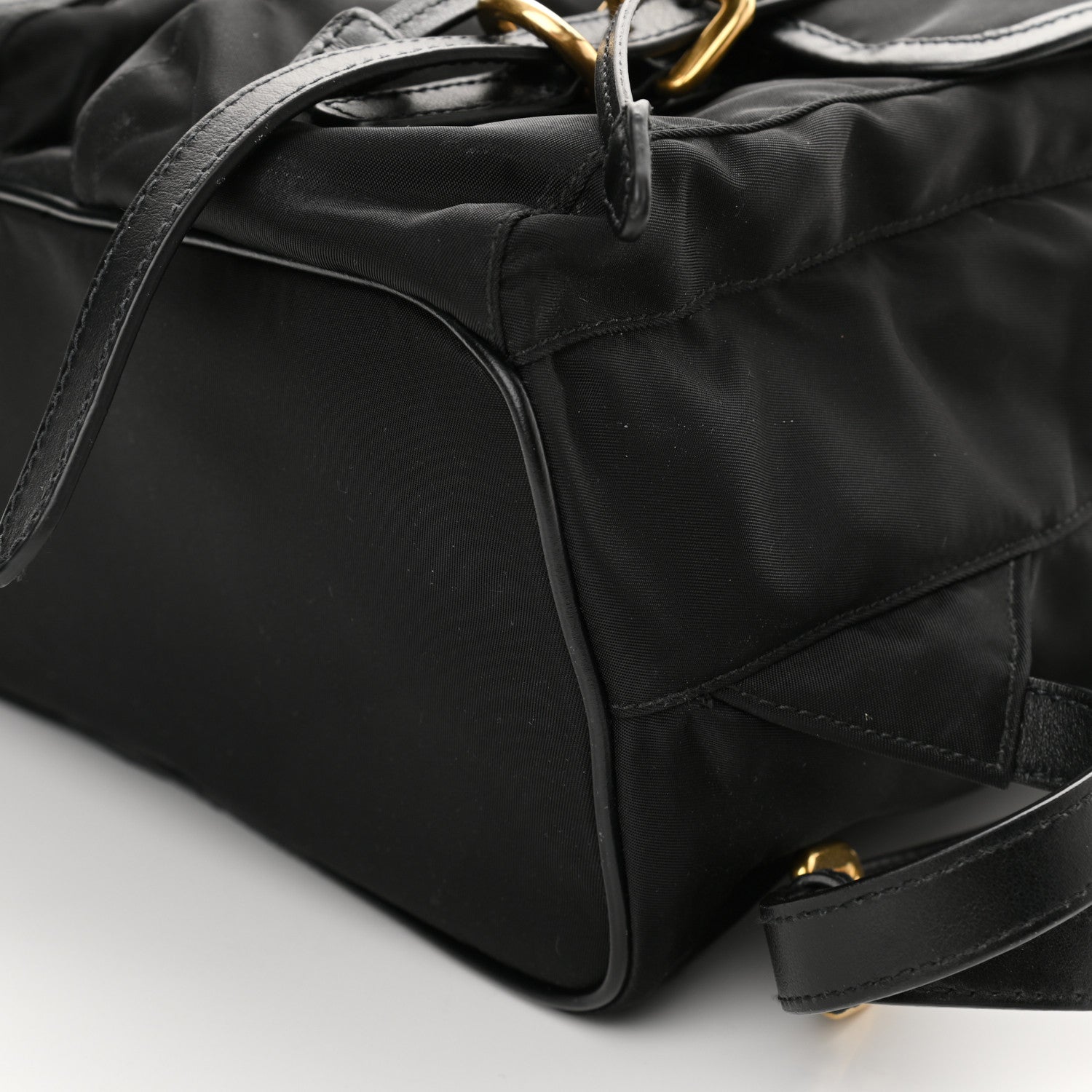 Prada Tessuto Nylon Vitello Backpack Black 8 of 9