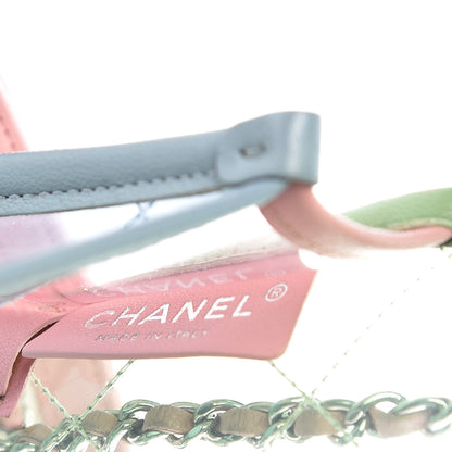 Chanel Lambskin PVC Quilted Mini Coco Splash Flap Blue Green 6 of 9