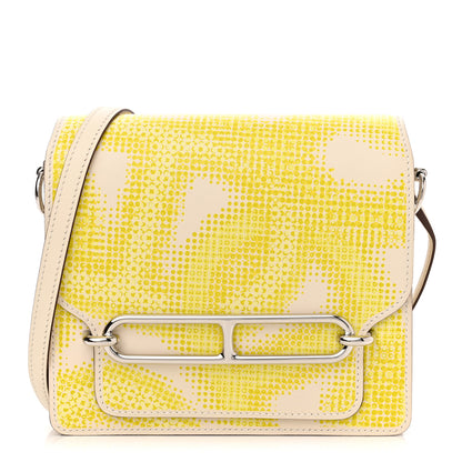 Hermes Swift Printed Circuit Mini Sac Roulis Faubourg Nata Lime Jaune Bourgeon Jaune Poussin 1 of 10