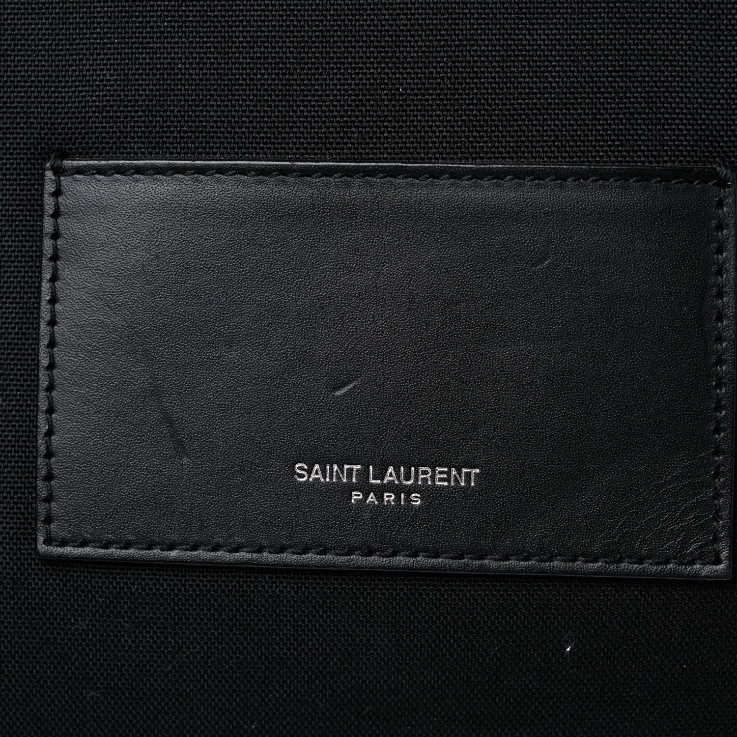 Saint Laurent Calfskin Crocodile Embossed City Backpack Black 14 of 16