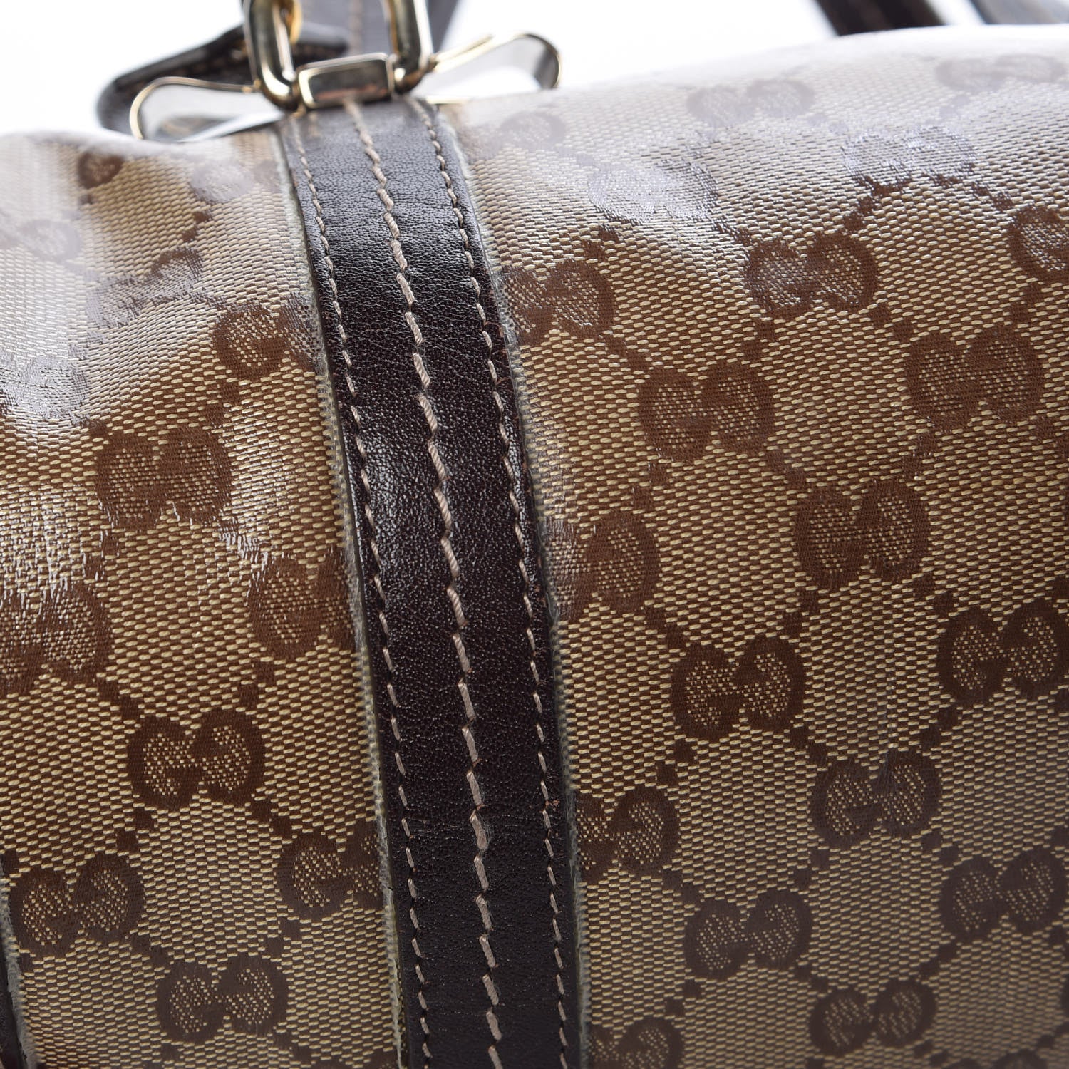 Gucci Crystal Monogram Duchessa Small Boston Bag Brown 22 of 22