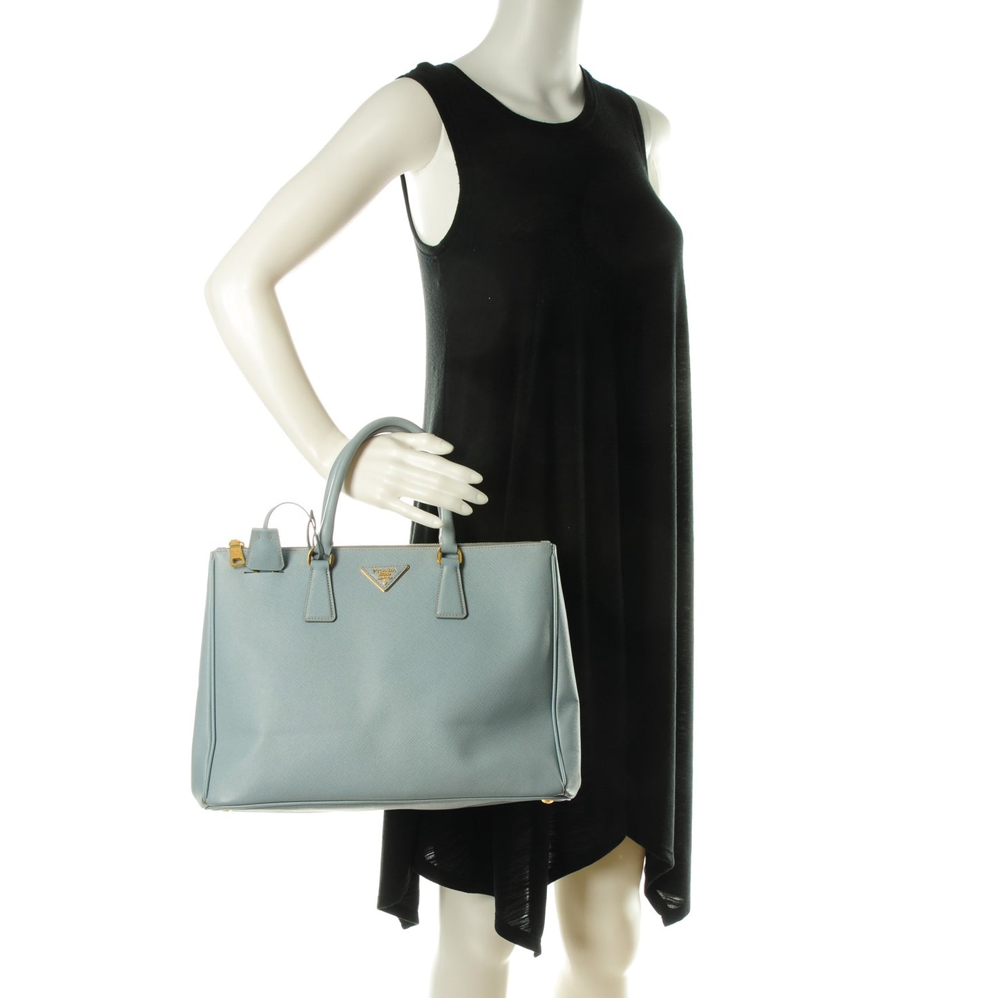 Saffiano Large Galleria Double Zip Tote Astrale