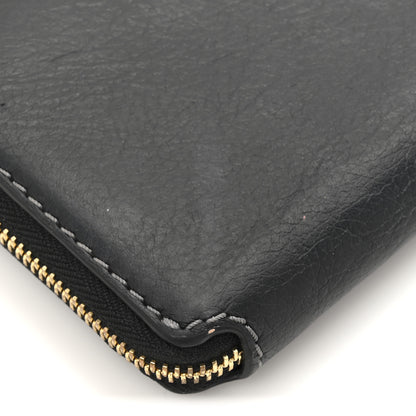 Chloe Grained Calfskin Marcie Long Zip Around Wallet Black 10 of 10