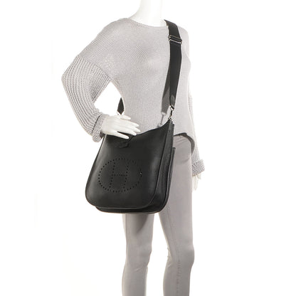 Hermes Taurillon Clemence Evelyne III GM Black 2 of 16