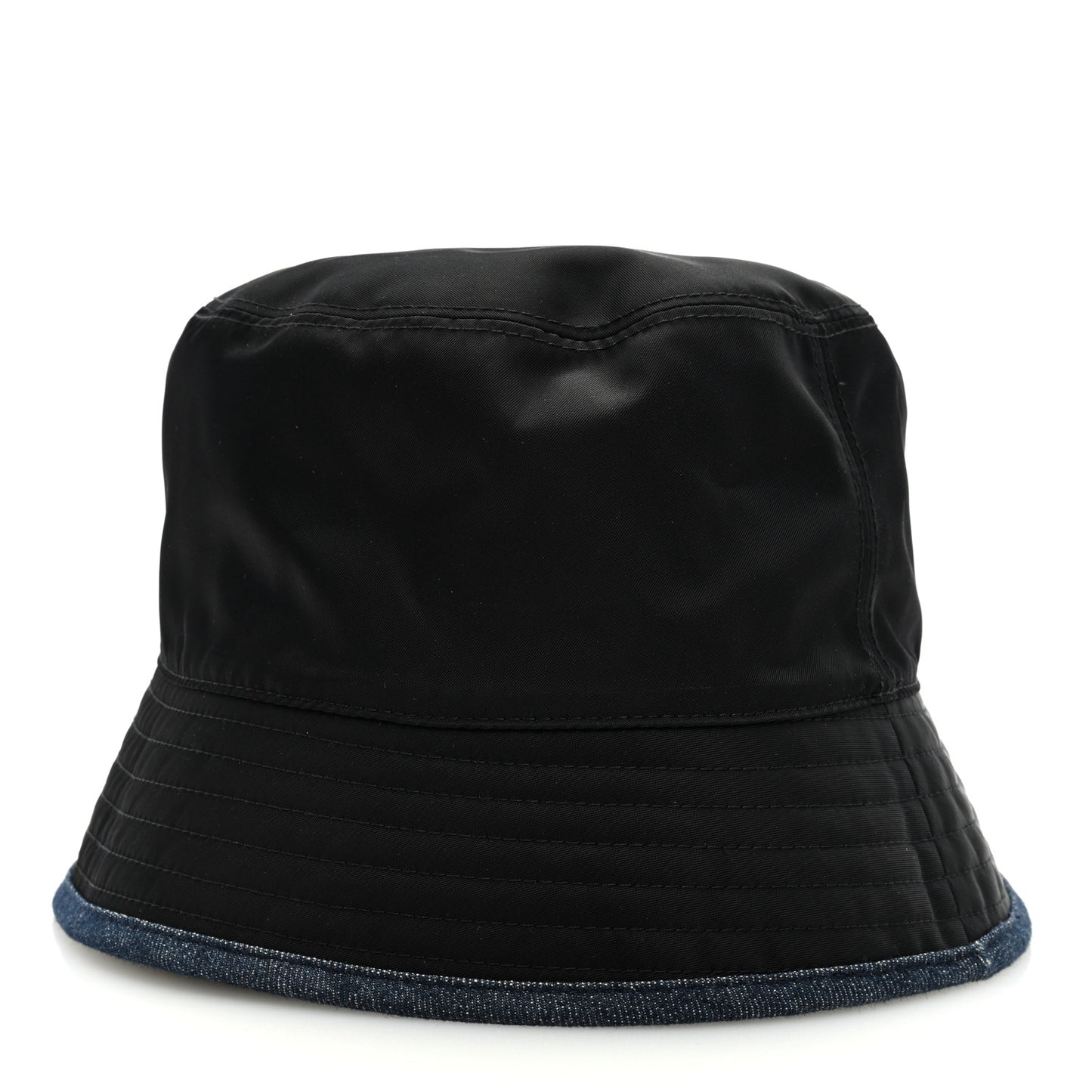 Denim Re-Nylon Reversible Bucket Hat Blue Black