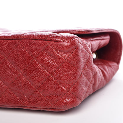 Chanel Crumpled Grained Calfskin Flap Red 9 of 9
