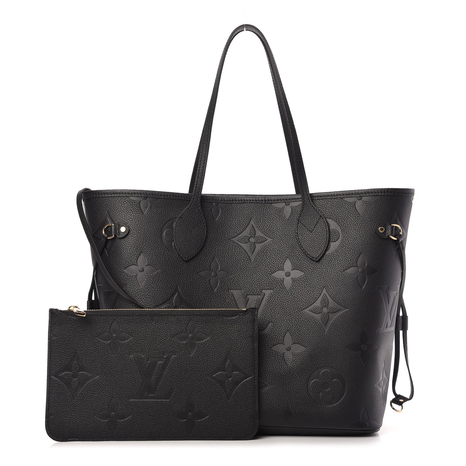 Louis Vuitton Empreinte Monogram Giant Neverfull MM Black 1 of 8