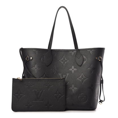 Louis Vuitton Empreinte Monogram Giant Neverfull MM Black 1 of 8