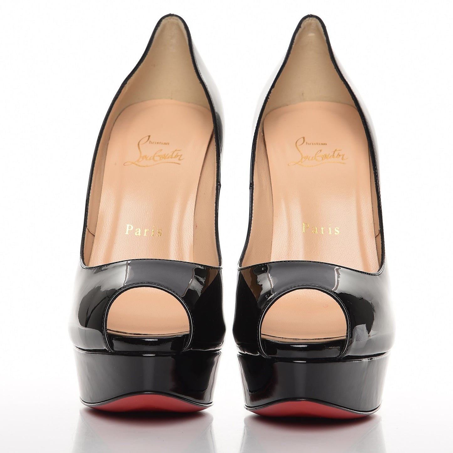 Patent Lady Peep 150 Pumps 39 Black