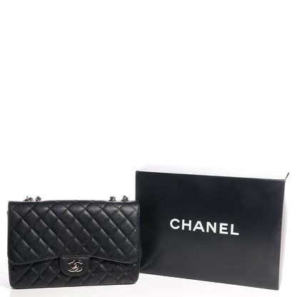 Chanel Caviar Jumbo Single Flap Black 5 of 9