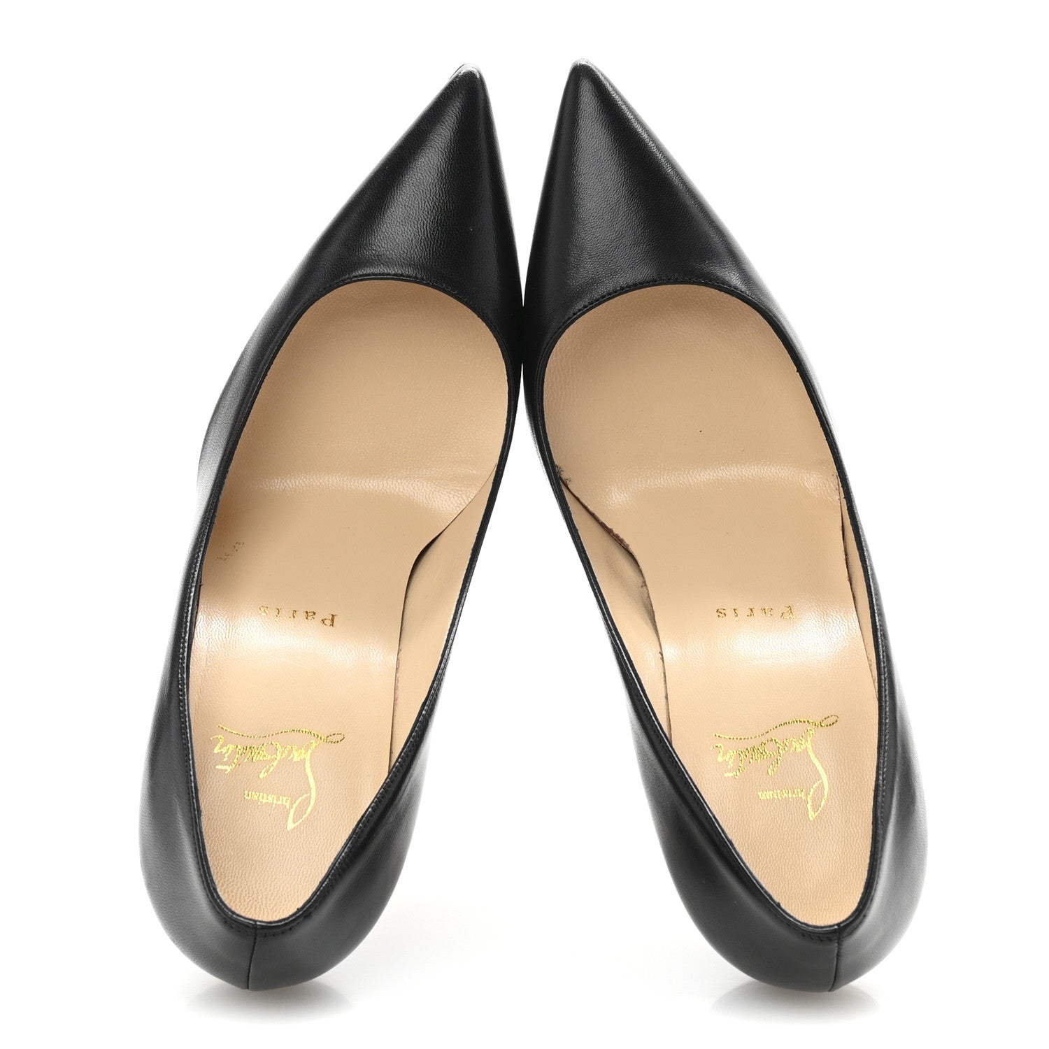 Christian Louboutin Shiny Nappa Decollete 554 100 Pumps 37.5 Black 2 of 9