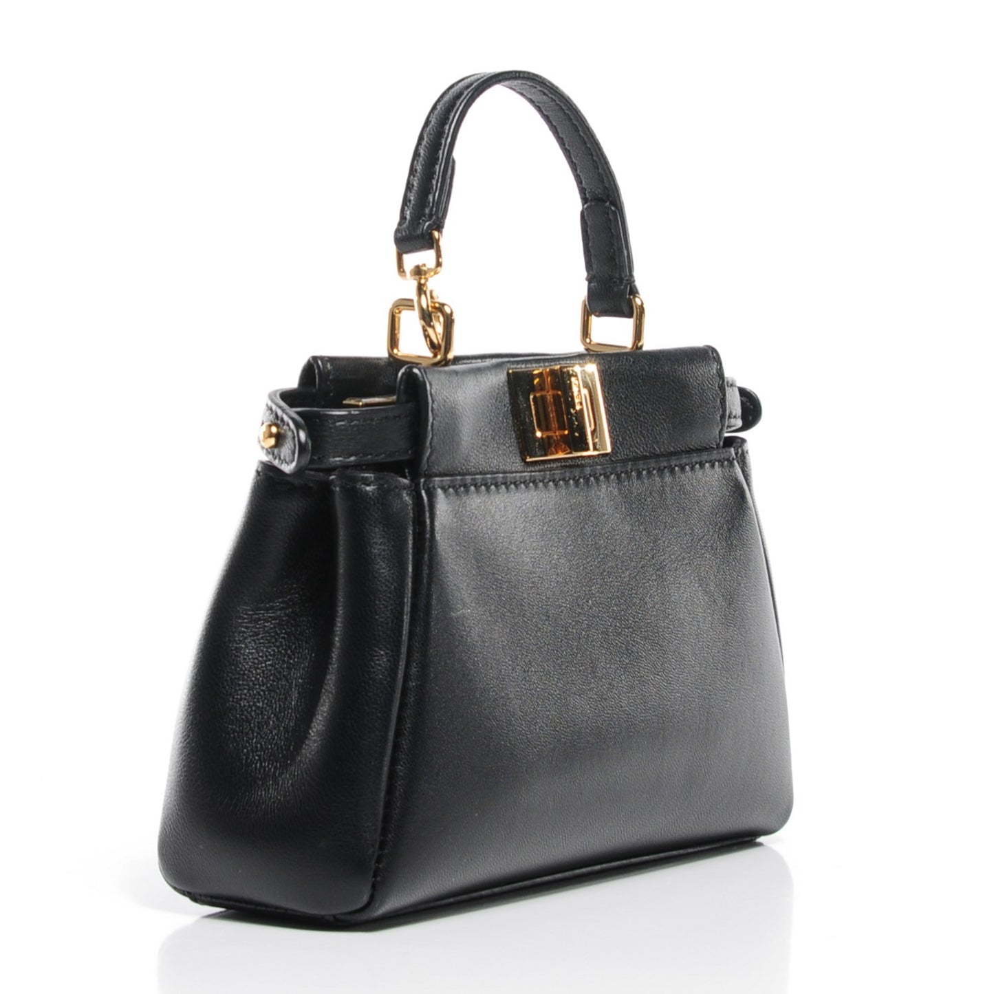 Nappa Micro Peekaboo Iconic Satchel Black