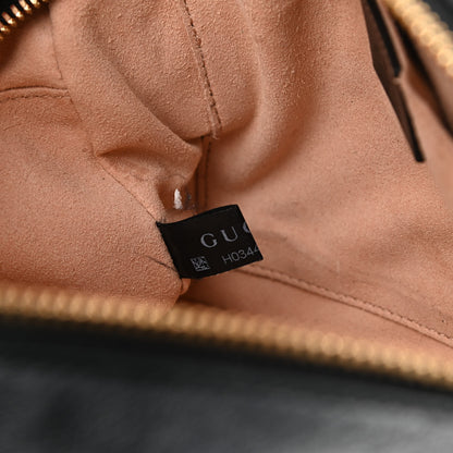 Gucci Monogram Matelasse Diagonal Small GG Marmont Chain Shoulder Bag Beige Black 8 of 10