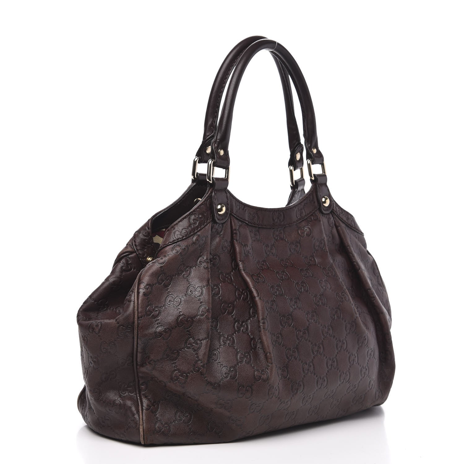 Gucci Guccissima Medium Sukey Tote Chocolate 3 of 15