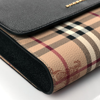 Burberry Haymarket Check Small Loxley Crossbody Black 9 of 10