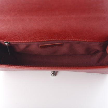 Chanel Caviar Quilted New Medium Boy Flap Dark Red 4 of 9