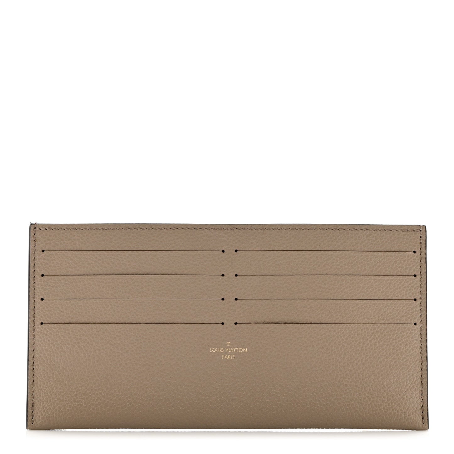 Calfskin Felicie Chain Wallet Card Holder Insert Tourterelle