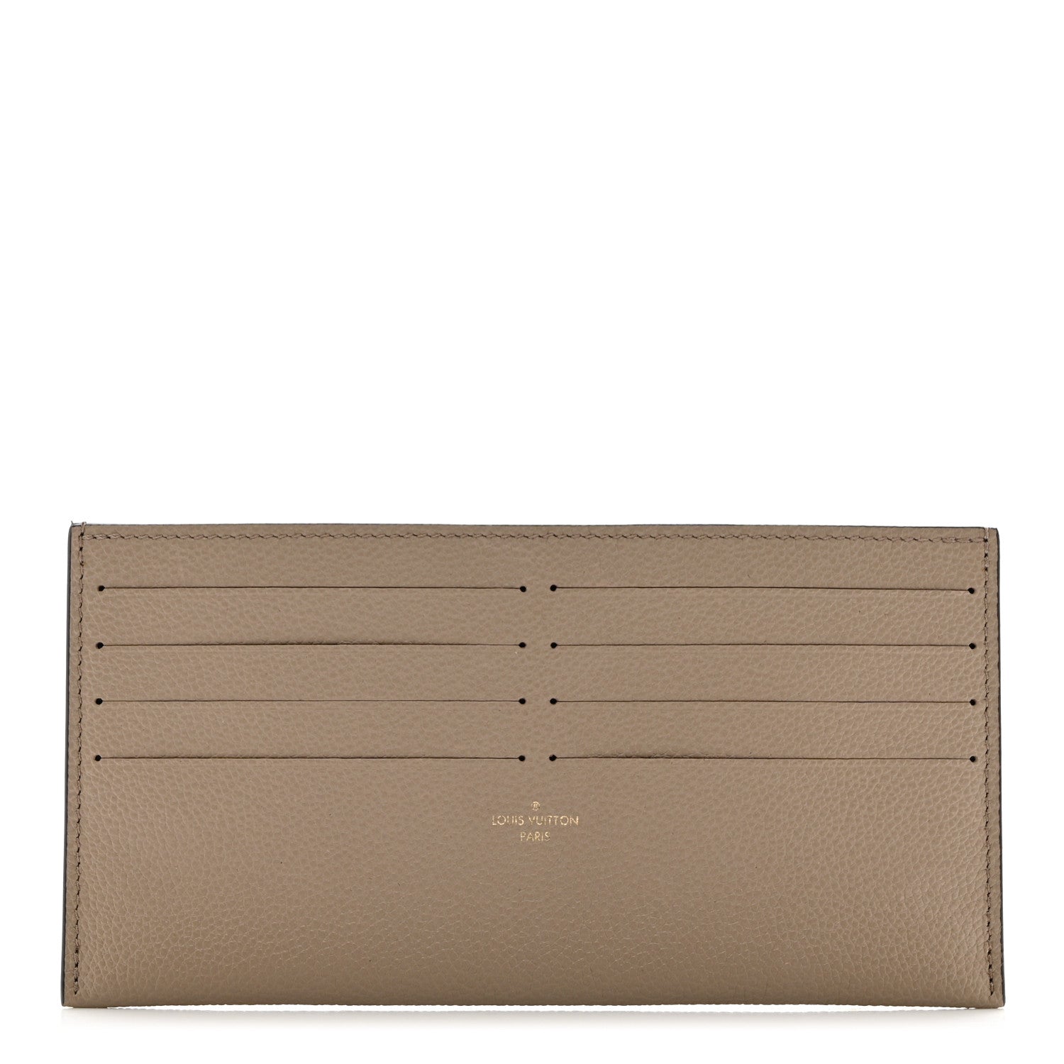 Louis Vuitton Calfskin Felicie Chain Wallet Card Holder Insert Tourterelle 1 of 5