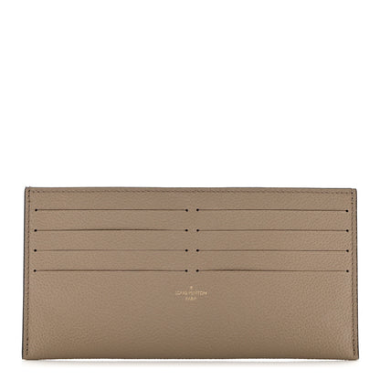 Louis Vuitton Calfskin Felicie Chain Wallet Card Holder Insert Tourterelle 1 of 5